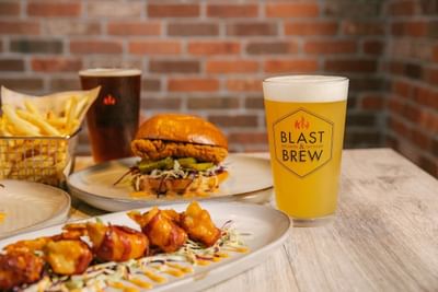 Blast and Brew beers and food