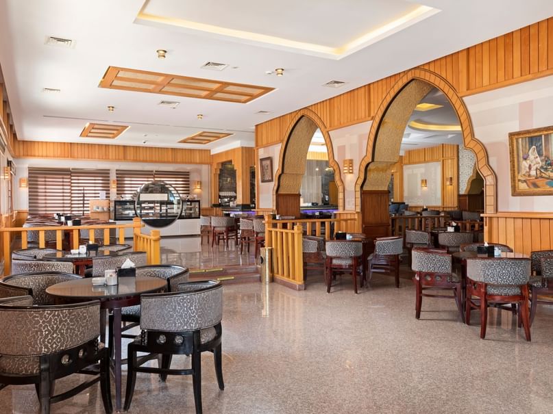 Interior view of columbus cafe at pickalbatros hotels & resorts