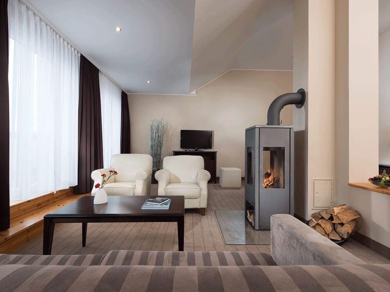 Hafendorf Suite Wohnbereich