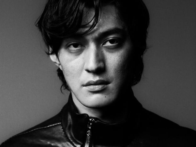 Portrait of Joji in black and white for his 2026 live event in Sydney.