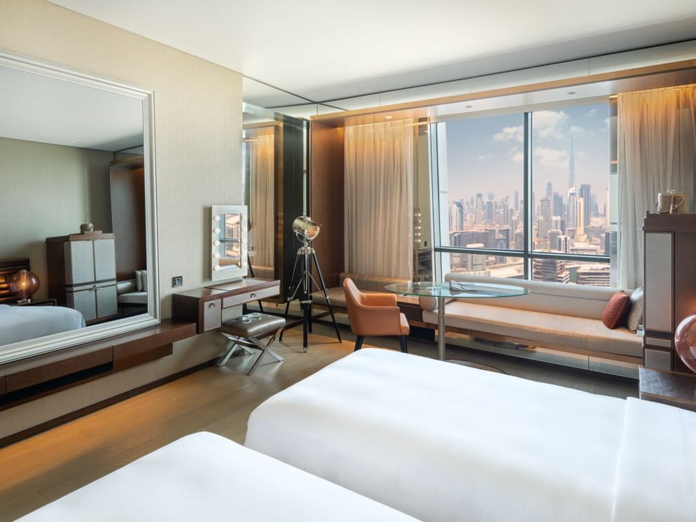 Family room with a Downtown view at Paramount Hotel Dubai