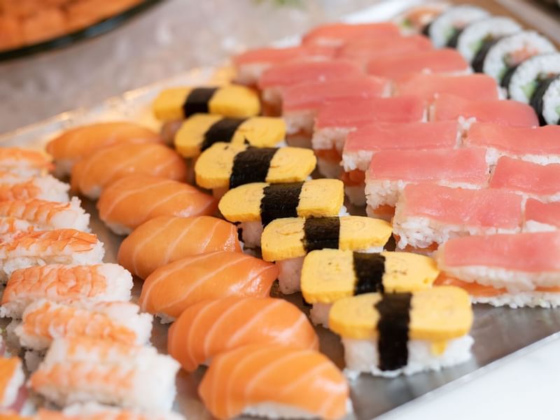 Foods in Epicurean restaurant at Crown Towers Sydney