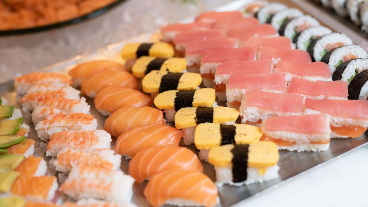 Foods in Epicurean restaurant at Crown Towers Sydney