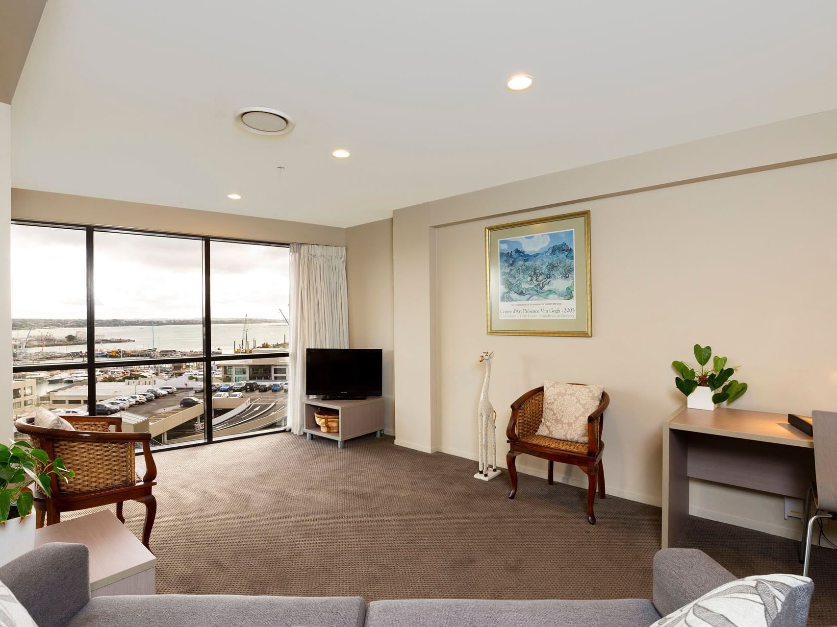 Interior of Harbour View Lounge at Hotel Grand Chancellor