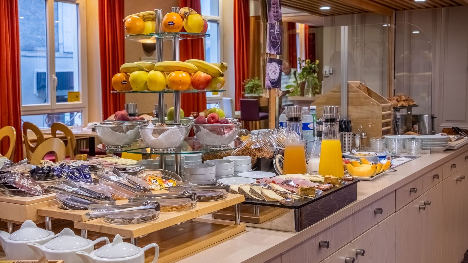 Breakfast buffet served at Originals Hotel
