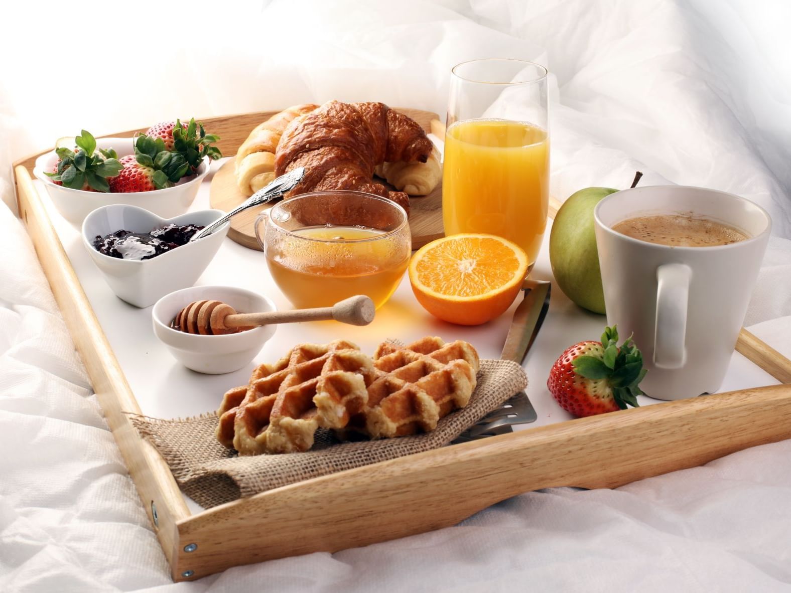 Close-up of food delivered to room at Ana Hotels Europa