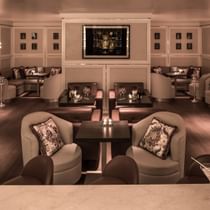 Seating set-up of La-vita restaurant at Palazzo Versace Dubai