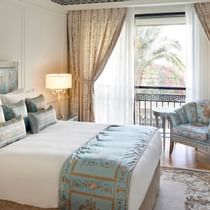 TV & king bed in 3-bedroom residence at Palazzo Versace