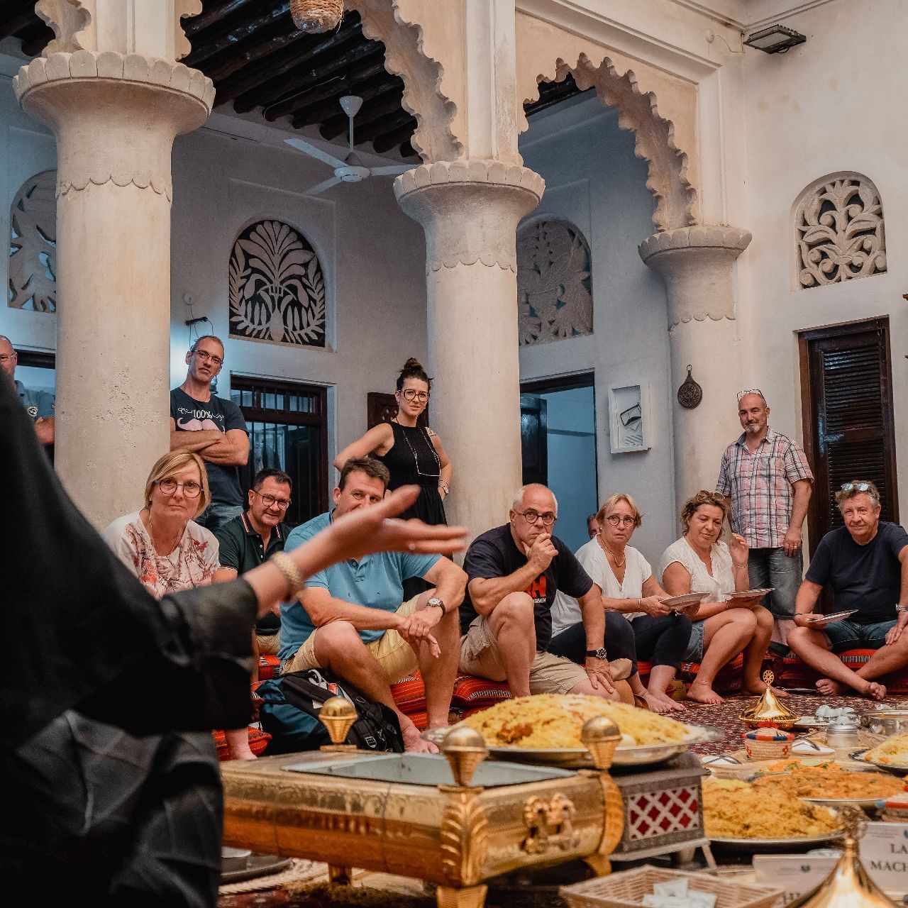 Guests Enjoying Emirati Meal