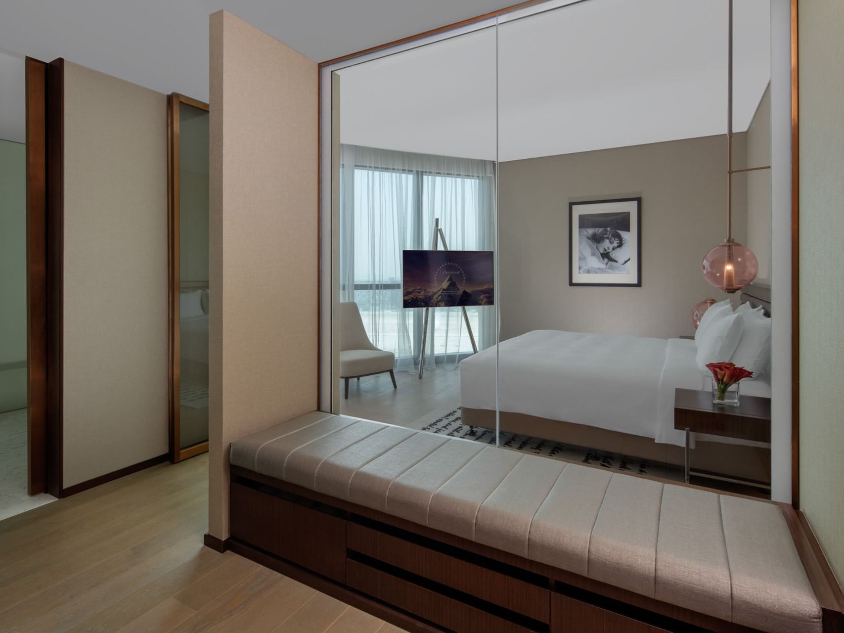Interior of the Premiere Suite at Paramount Hotel Dubai