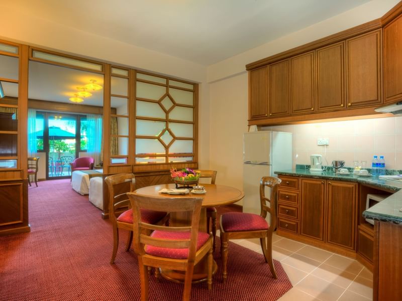 Twin beds, work space and a single sofa in Premier Twin Room at Sunway Hotel Seberang Jaya