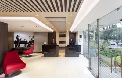Jazz Apartments Reception Area