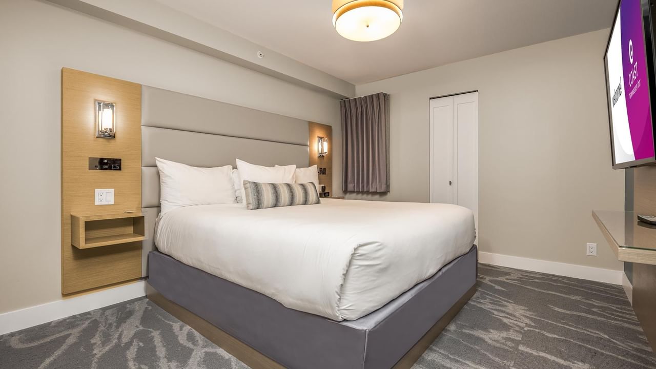 Primary bedroom with a king bed