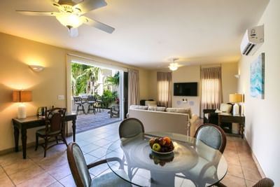 Living room in Island suite at Windsong Resort On The Reef