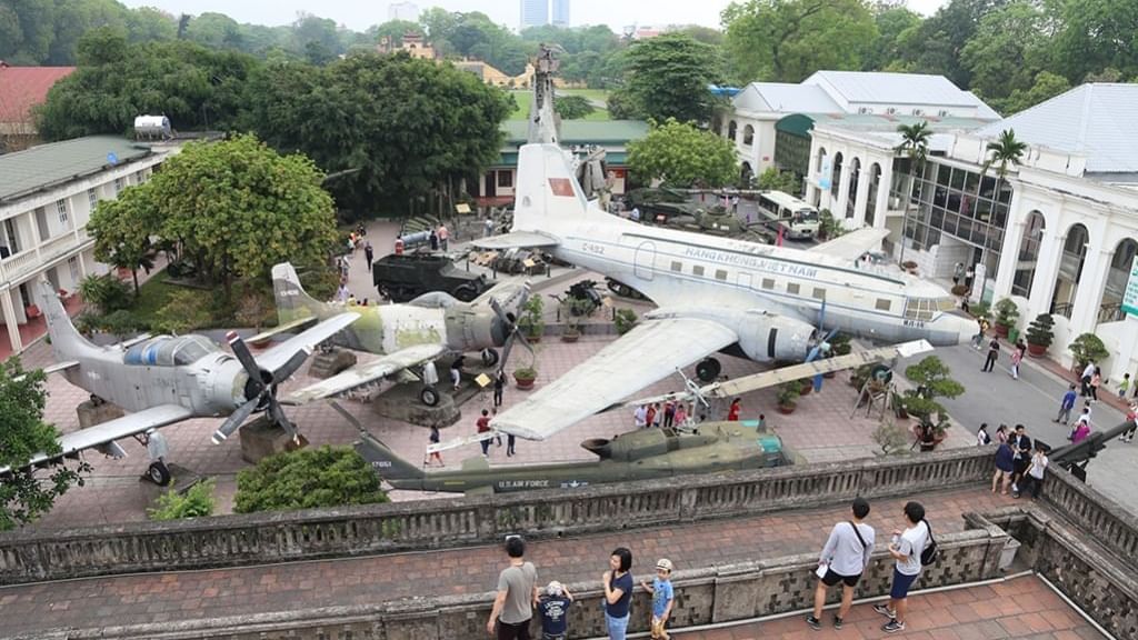 Aerial view of Vietnam Military History Museum near Sunway Hotel Hanoi