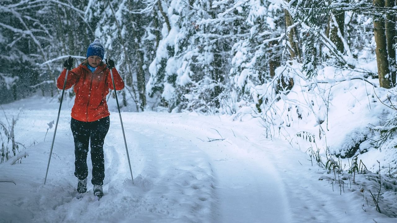 Portrait of a Nordic skier near Coast Grimshaw Hotel & Suites
