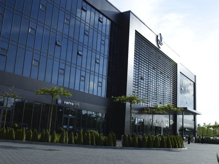 An exterior view of the hotel at Village Hotels