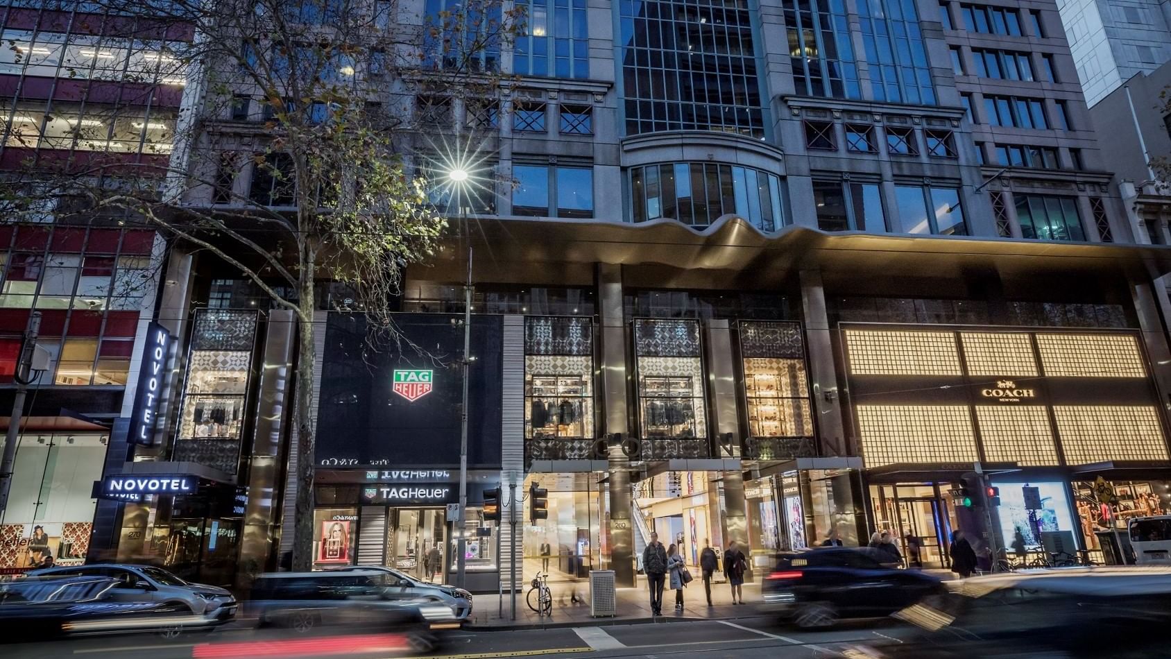 Exterior view of the Entrance at Novotel Melbourne on Collins