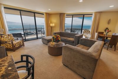 Living room in Double Presidential at Hotel Coral y Marina