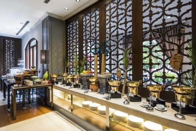 The buffet area of Restaurant at Chatrium Hotel Royal Lake
