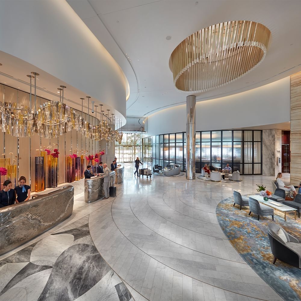 Reception with lobby at Crown Towers Sydney