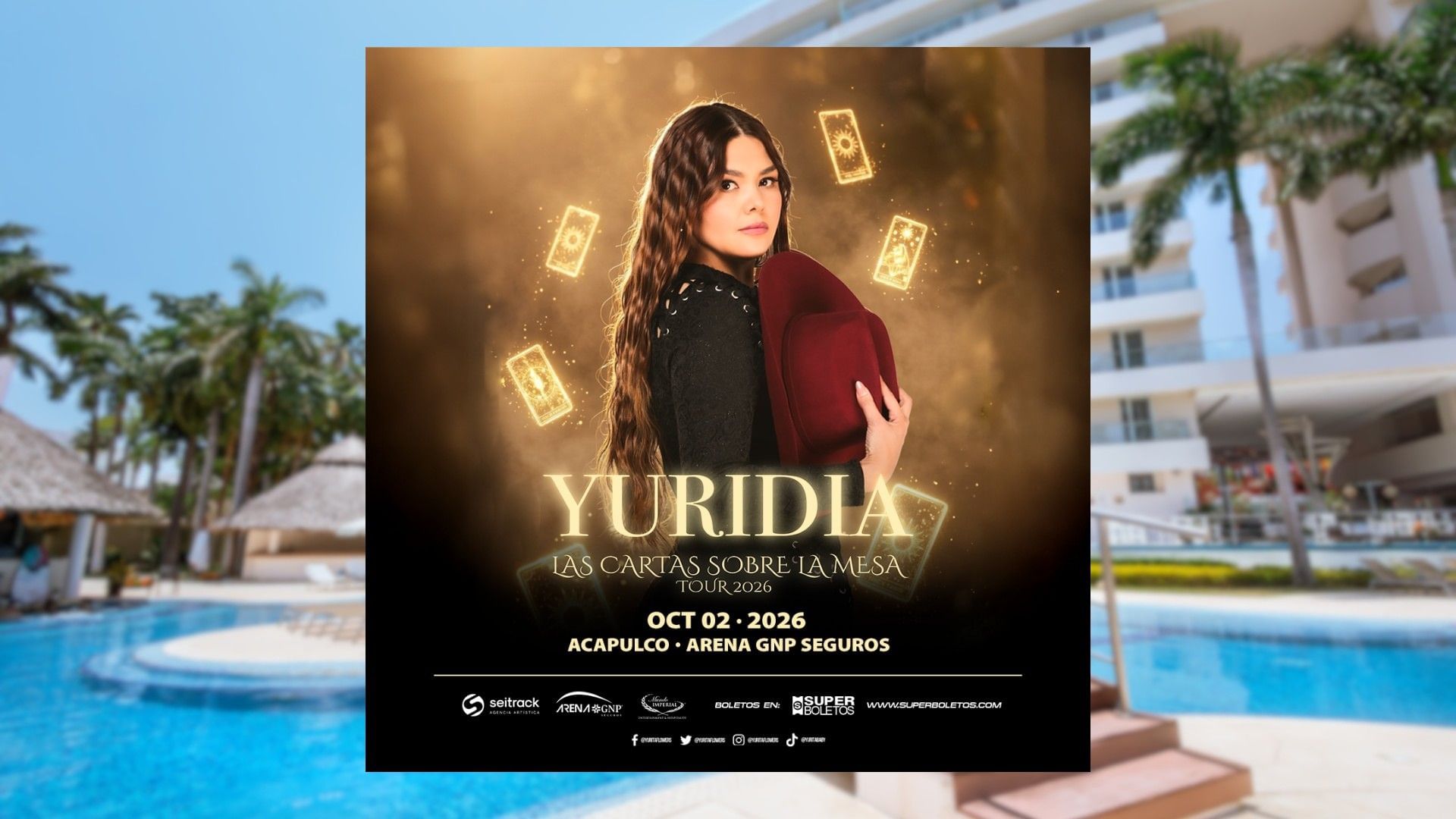 Hospedaje + Concierto de Yuridia