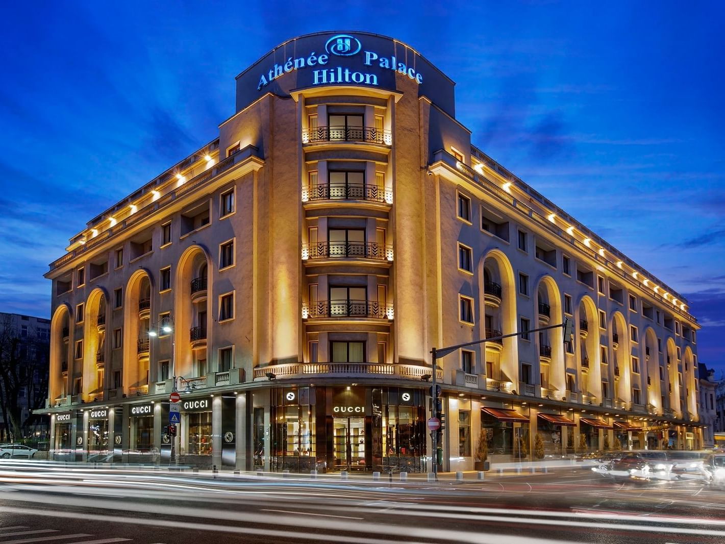 Exterior view of the Hotel at Athenee Palace Hilton Bucharest