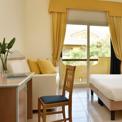 Interior of Double Room Comfort at Falkensteiner Calabria