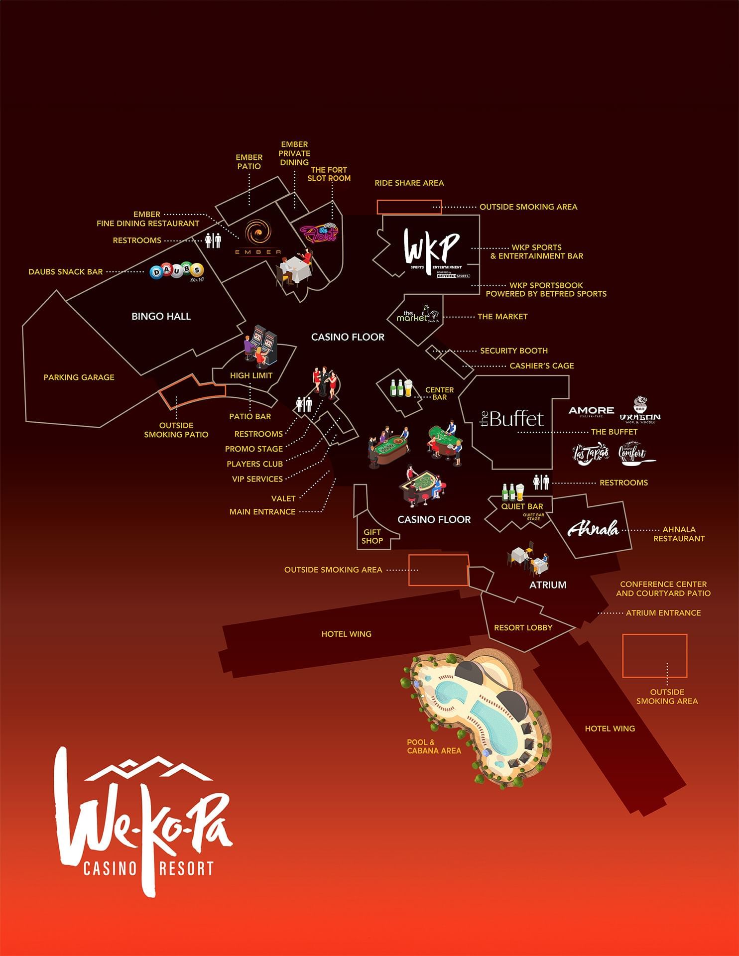 We-Ko-Pa Casino Resort Property Map