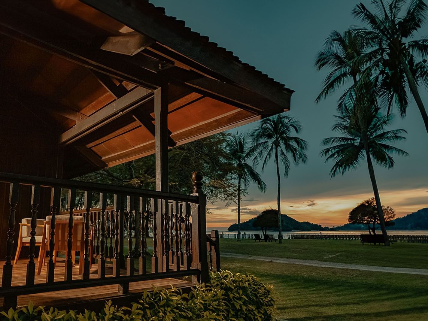 Exterior view, balcony in Island View at Pelangi Beach Resort