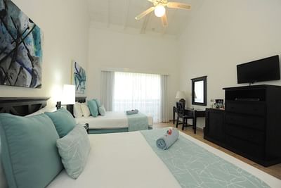 Deluxe Room with two beds & TV at Blue JackTar Hotel