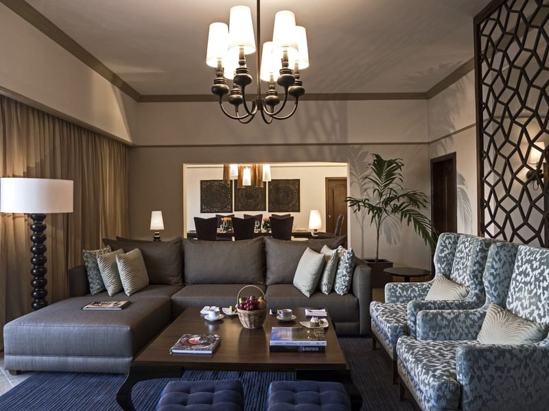 Living room in Presidential suite at FA Hotels & Resorts