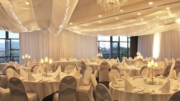 Table setting in wedding ceremony at Novotel Barossa Valley