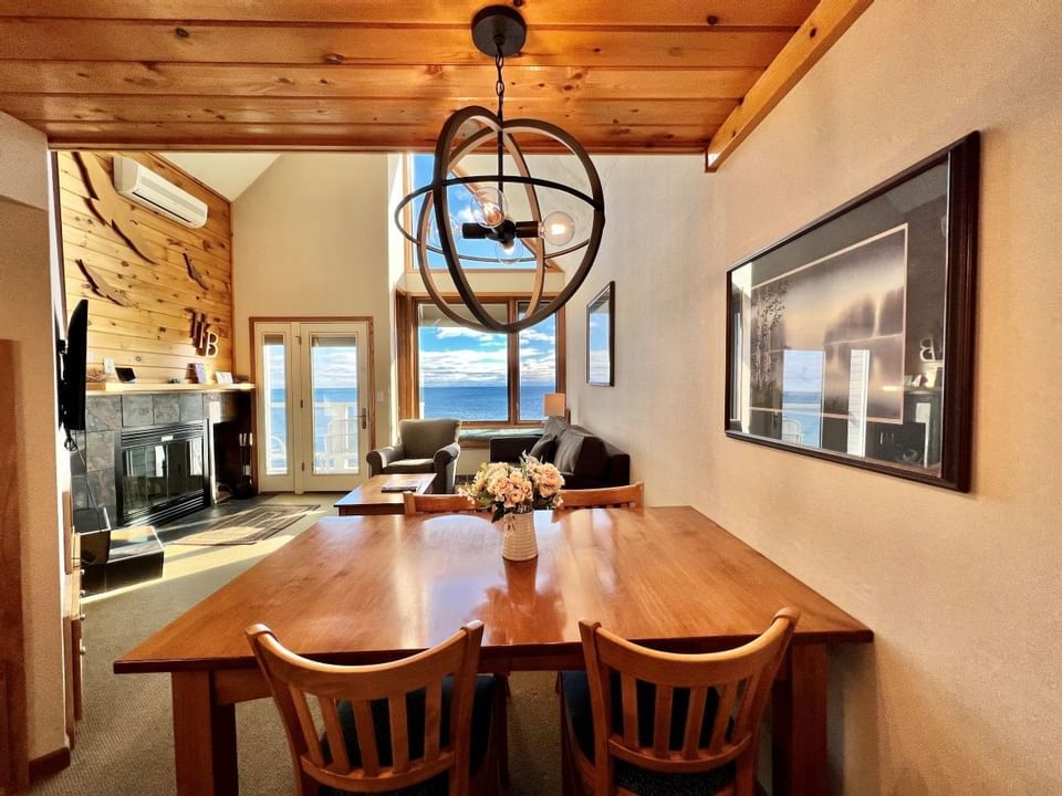 Dining table in Two Bedroom Condo W/ Loft at Bluefin Bay
