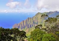 Na Pali cliffs is a popular local attractions for guest at Waimea Plantation Cottages