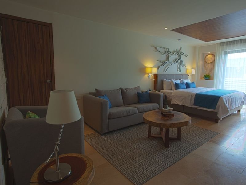 Junior Suite King Lounge at Naay Tulum Curamoria Collection