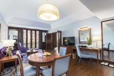 View of living room in Royal Suite at Chatrium Hotel Royal Lake