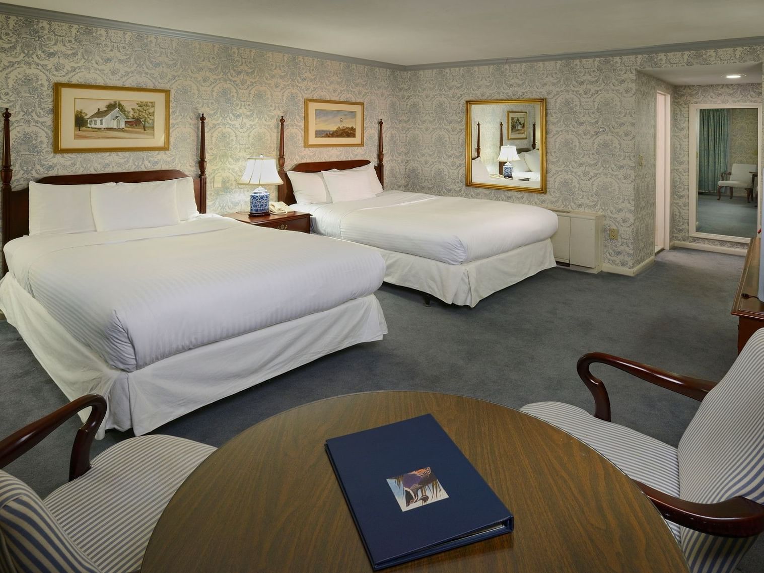 Twin beds in Two Double Standard at Avon Old Farms Hotel
