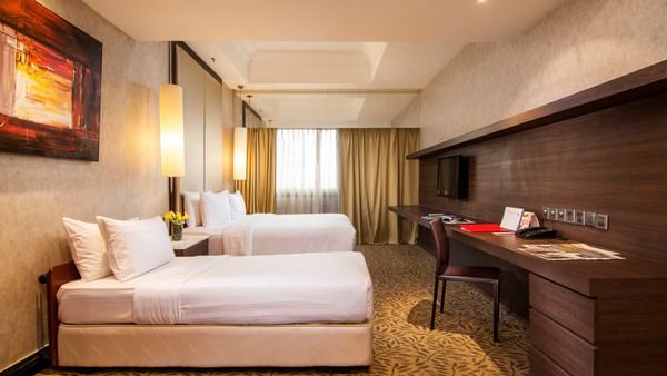 Beds in Family Room of Sunway Putra Hotel