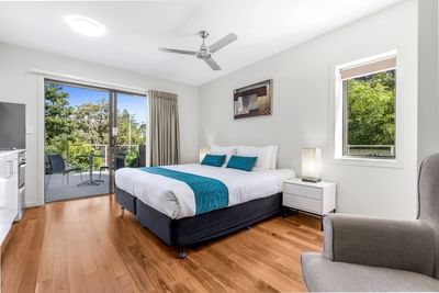 Studio Balcony | Serviced Apartments Brisbane | Essence Apartmen