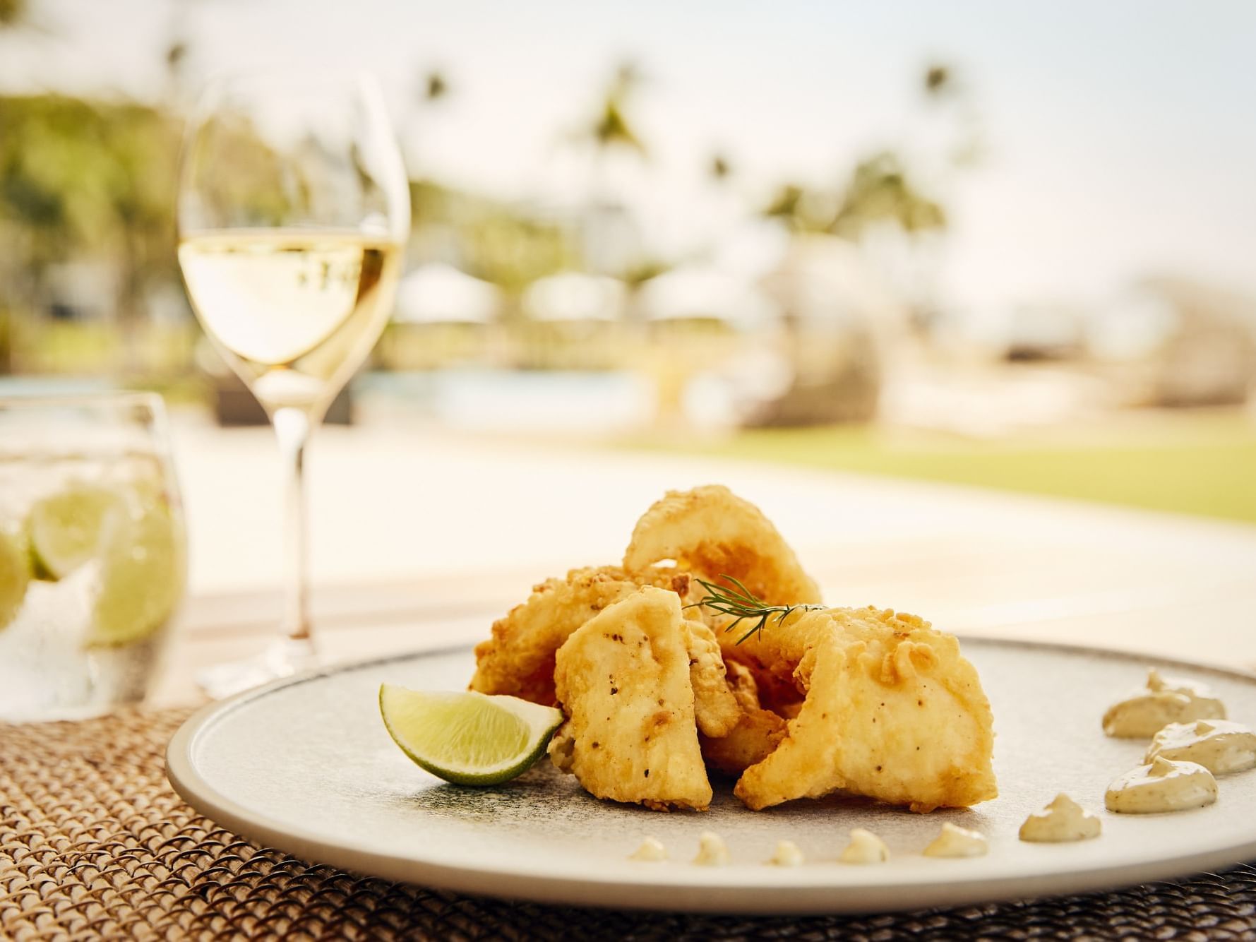 Calamari served in a Restaurant at Daydream Island Resort
