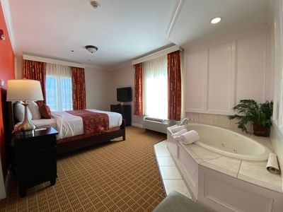 Interior of King Suite with Jacuzzi at The Wilshire Grand Hotel