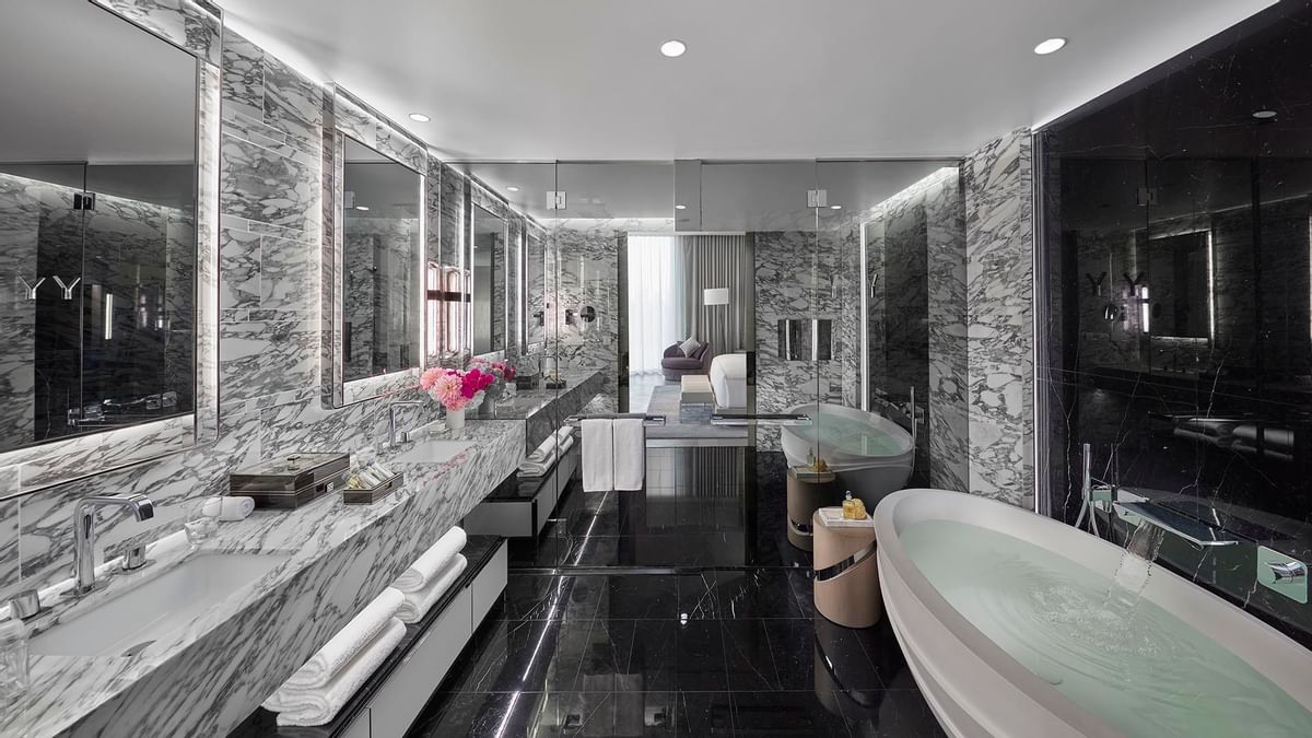Bathroom of Three Bedroom Crystal Villa at Crown Towers Sydney