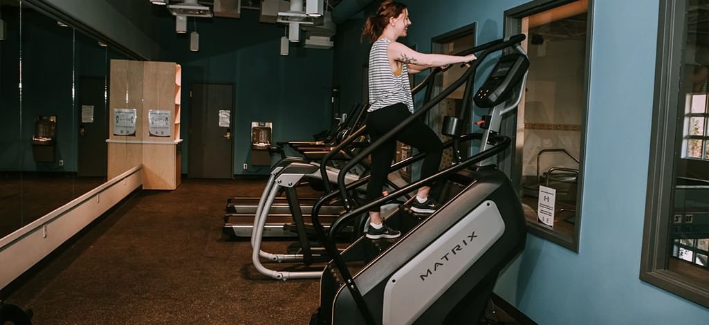 The fitness centre at the Coast Canmore Hotel & Conference Centre.
