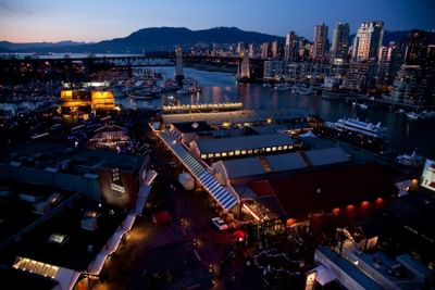 Night view of downtown Vancouver