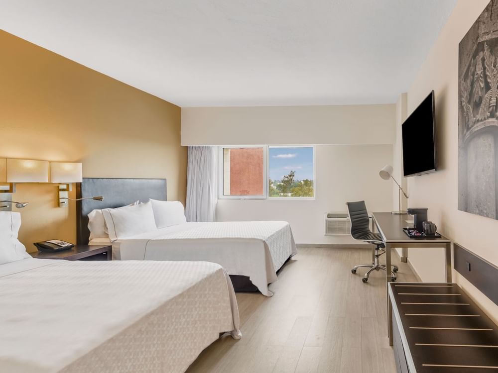 2 double beds in Superior Room at Fiesta Inn Hotels