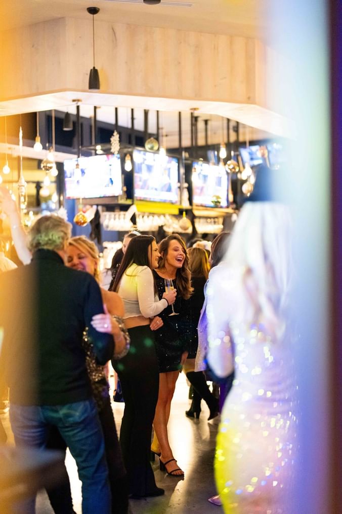 Crowded people at the event at the Artisan Hotel