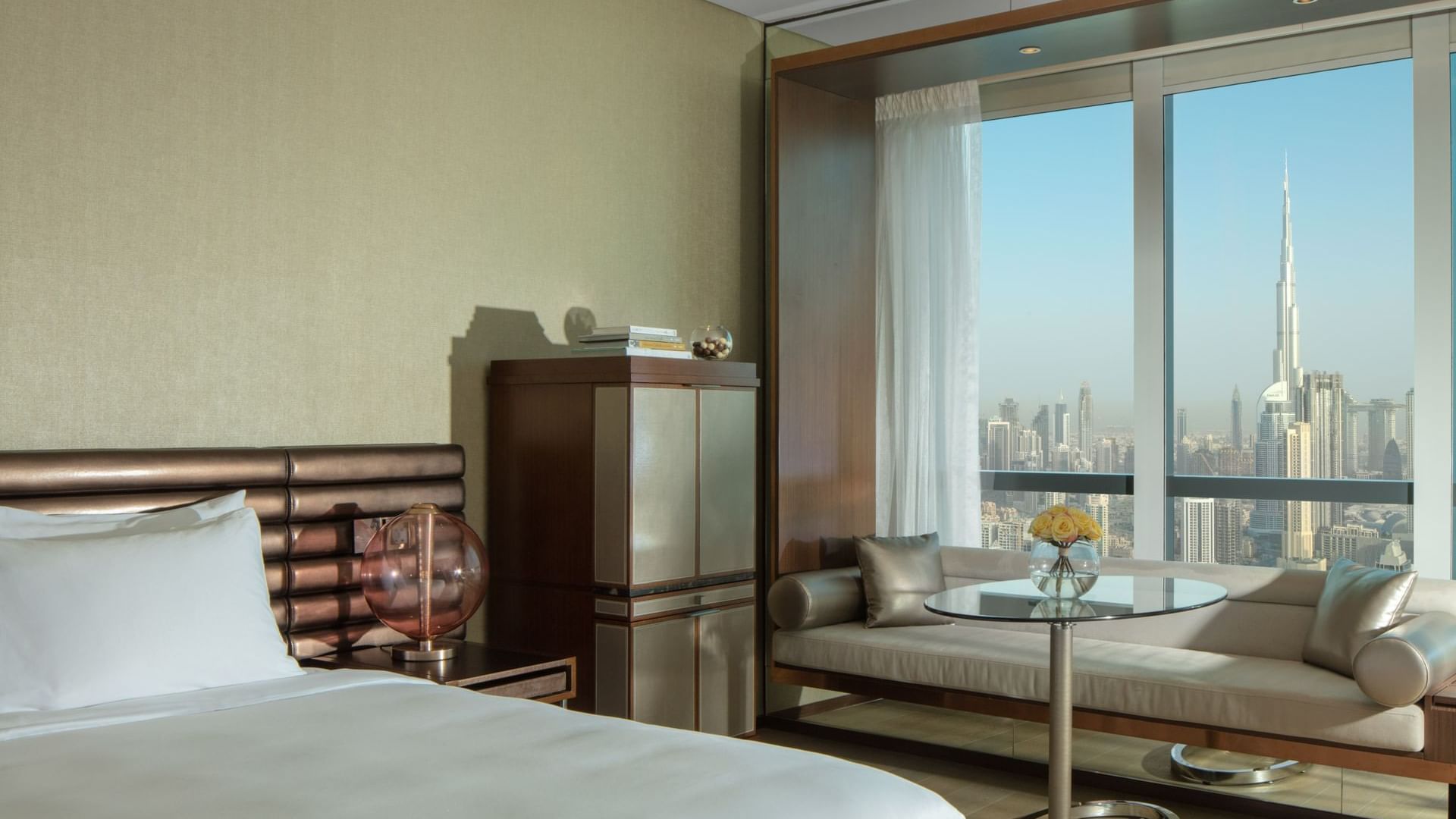 Interior of Scene Room with city views at Paramount Hotel Dubai