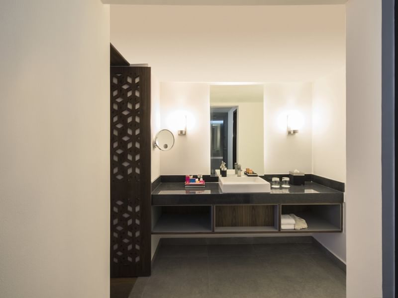 Bathroom vanity in Presidential Suite at FA Hotels & Resorts