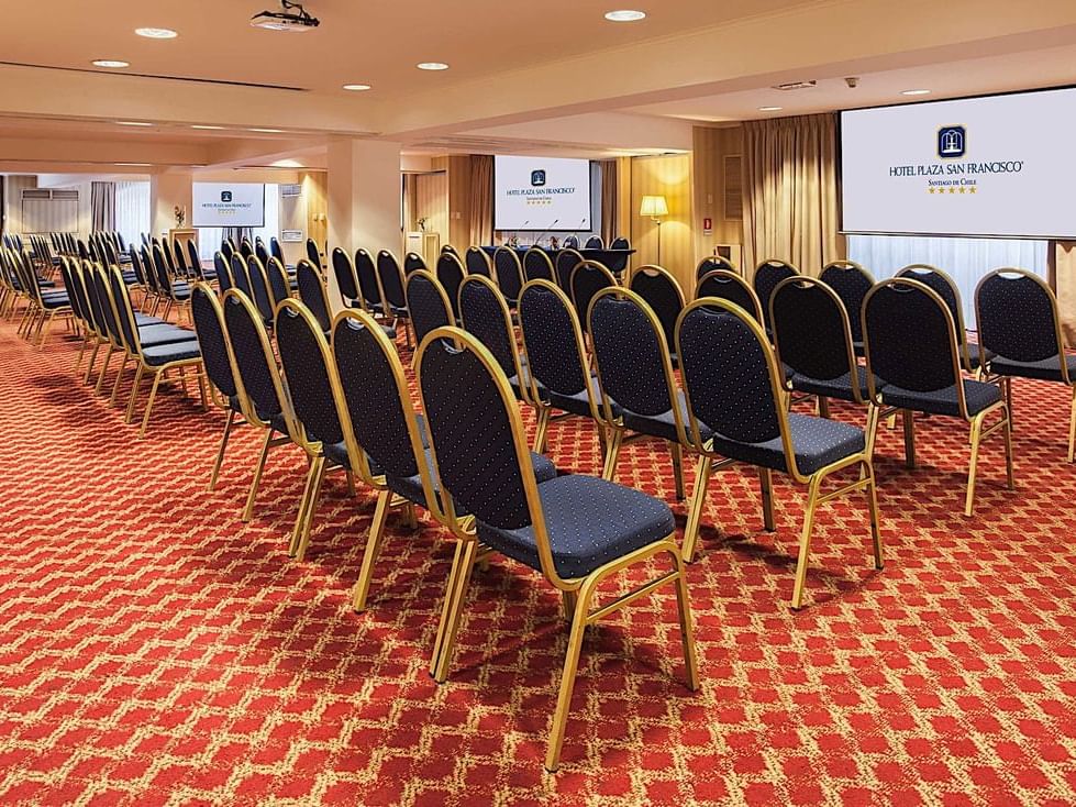 Classroom setup in Rhin Room at Hotel Plaza San Francisco